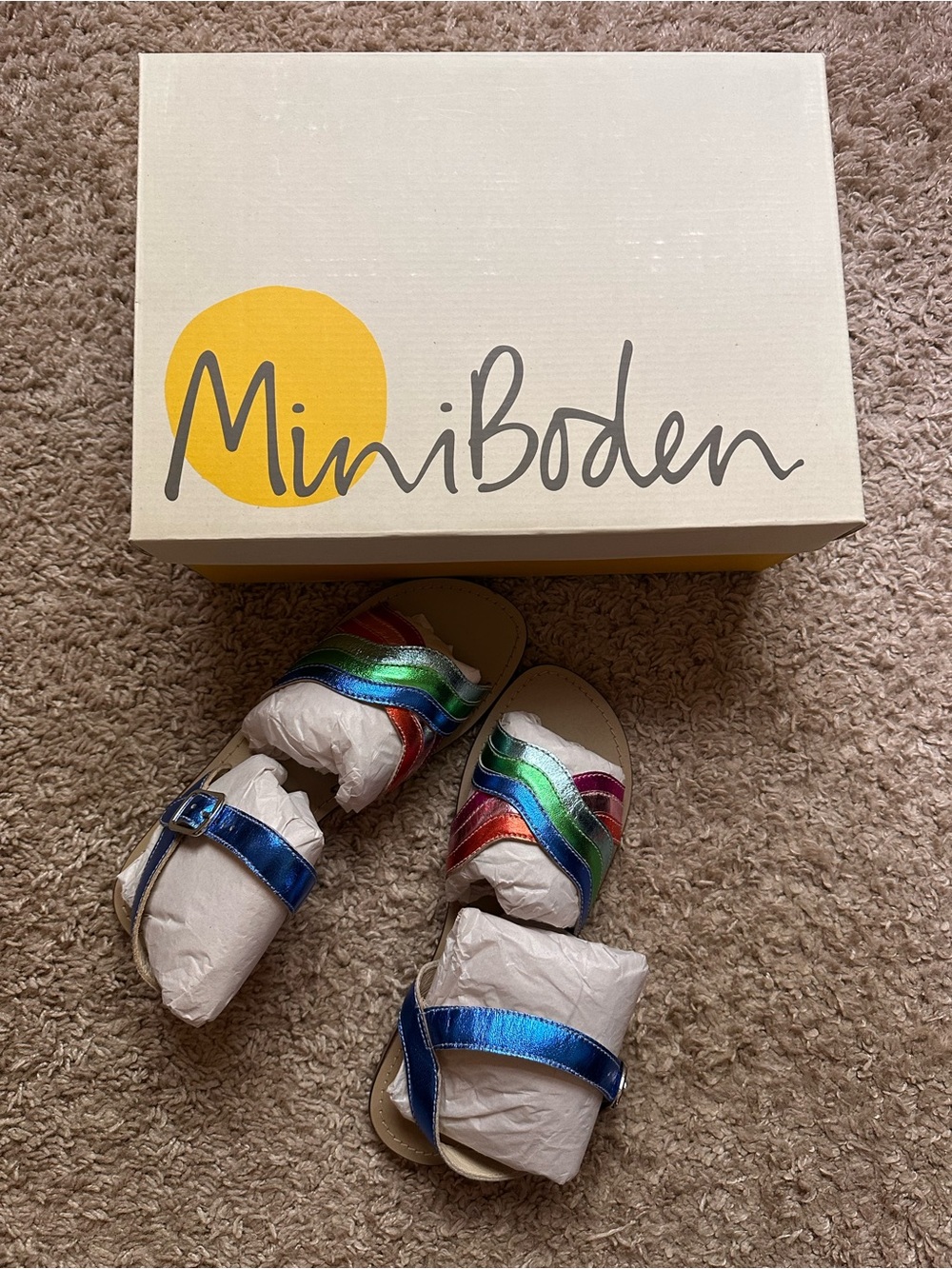 New mini Biden sandals girls size 36